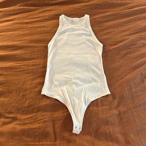 Abercrombie Tank body suit white size L